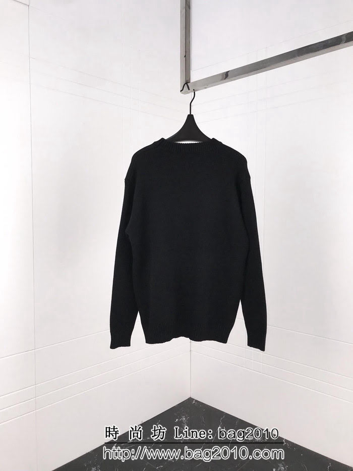 BALENCIAGA巴黎世家 18ss秋冬新款 針織毛衣 橘色麥穗刺繡圖案 微厚實面料 舒適柔軟 男女同款 ydi2094